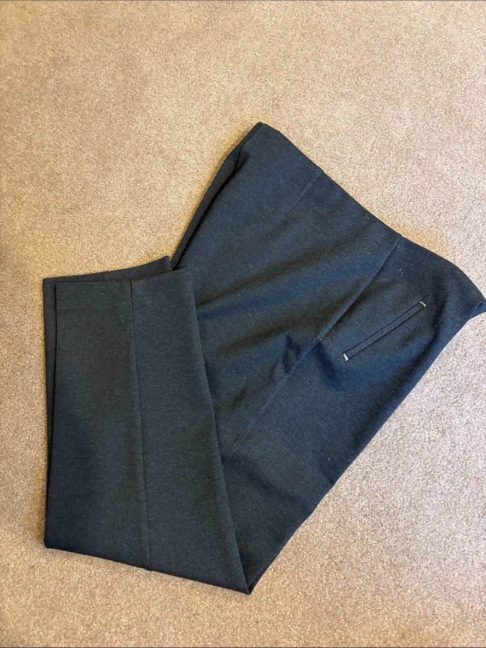 Chico's Tailored Straight Leg Pants in Deep Black